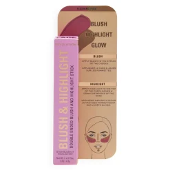 Makeup Revolution Blush & Highlight Stick Flushing Pink