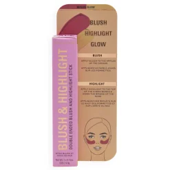 Makeup Revolution Blush & Highlight Stick Mauve Glow