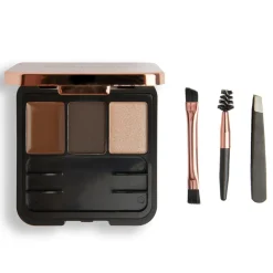 Makeup Revolution Brow Sculpt Kit Dark Brown