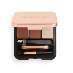 Makeup Revolution Brow Sculpt Kit Medium Brown