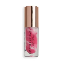 Makeup Revolution Ceramide Swirl Lip Gloss Berry Pink