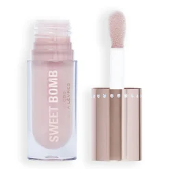 Makeup Revolution Y2k Sweet Bomb Lip Gloss Vanilla Ice White Holo