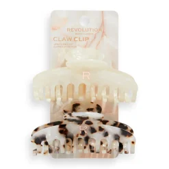 Revolution Haircare Acetate Claw Clip Tortoiseshell/ Ivory 2 Pack