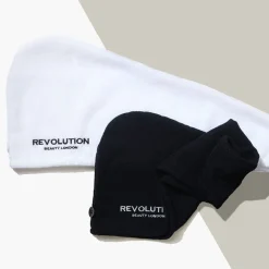Revolution Haircare Microfibre Hair Wrap Black & White