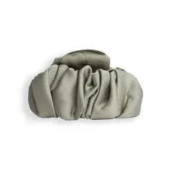 Revolution Haircare Ruched Satin Claw Clip Khaki