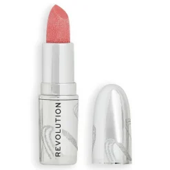 Revolution Metallic Muse Glitter Lipstick Baby Pink