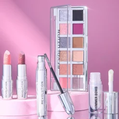 Revolution Metallic Muse Shimmer Bomb Lip Gloss Frosted Muse