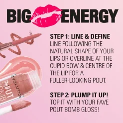 Revolution Pout Bomb Plumping Lip Liner Glaze Clear