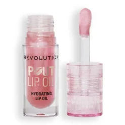 Revolution Pout Lip Oil Glam Pink Shimmer