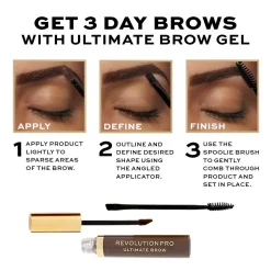 Revolution Pro Ultimate Brow Gel Dark Brown